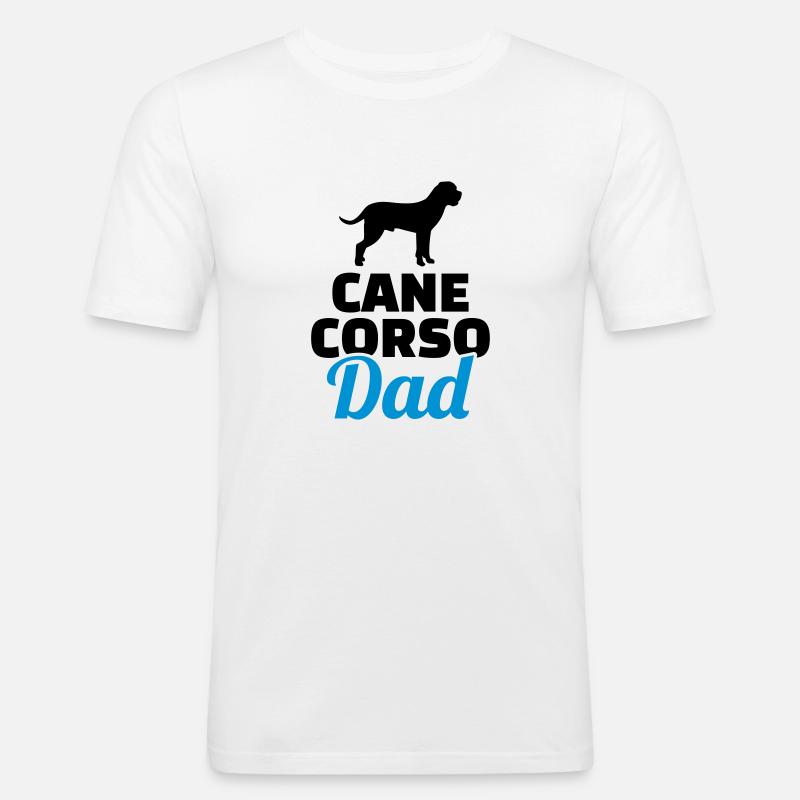 Cane Corso - Männer Slim Fit T-Shirt - Weiß