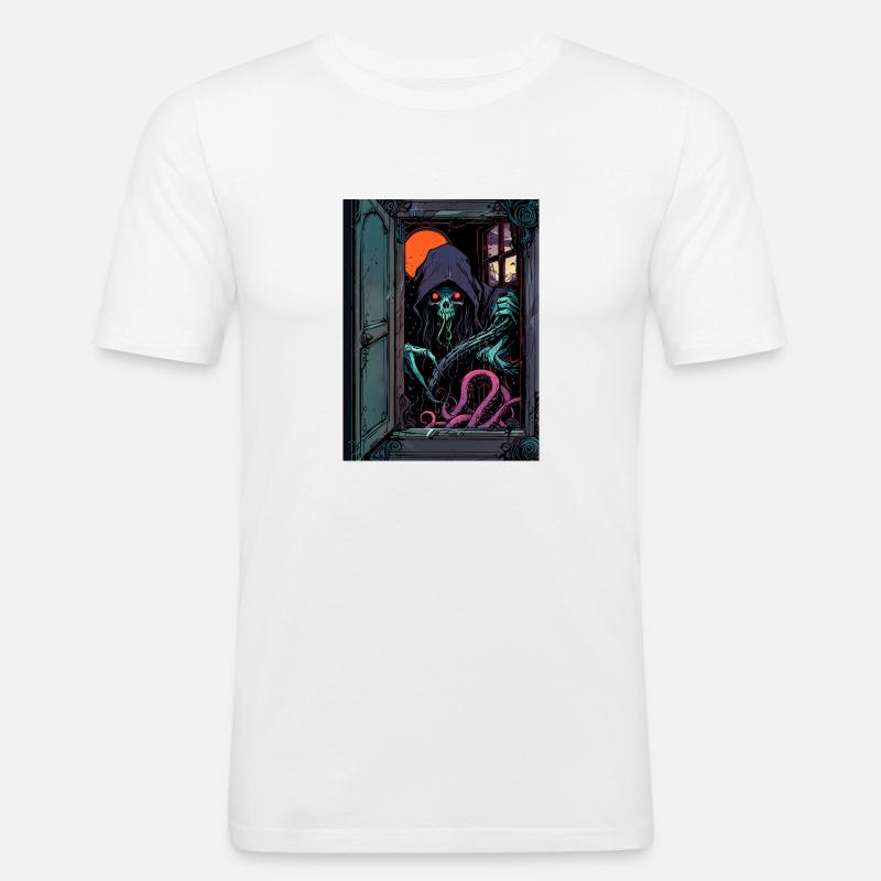 Du hast es eingeladen - Männer Slim Fit T-Shirt - Weiß