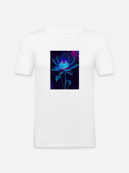 Flourish in the Void - Men's Slim Fit T-Shirt - white
