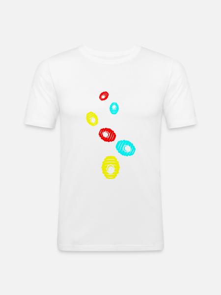 Beekeeper Icon honey - Men's Slim Fit T-Shirt - white