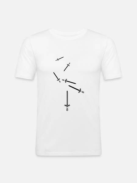 Sword Icon Icon - Men's Slim Fit T-Shirt - white
