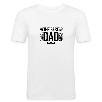 Toller Vater - Männer Slim Fit T-Shirt - Weiß - Vorne - Nik (191cm)