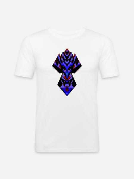 Error God, Black Sigil, Void Guardian - Men's Slim Fit T-Shirt - white