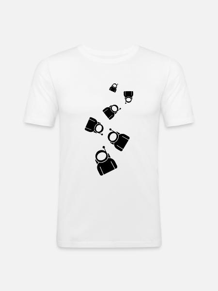 Astronaut icon icon - Men's Slim Fit T-Shirt - white