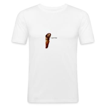 Jesus, ich habe dieses Memezzz gesehen - Männer Slim Fit T-Shirt - Weiß - Vorne - Nik (191cm)