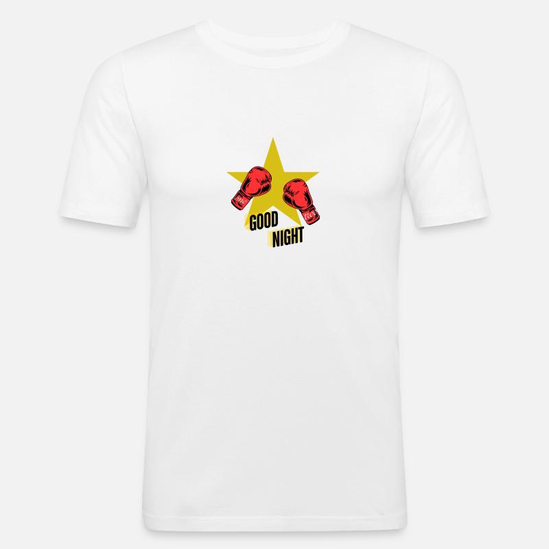eins 2 - Männer Slim Fit T-Shirt - Weiß
