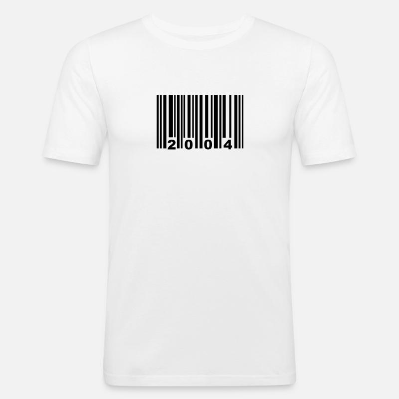 2004 - Männer Slim Fit T-Shirt - Weiß
