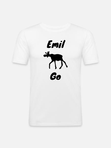 Emil l’orignal - T-shirt près du corps Homme - blanc