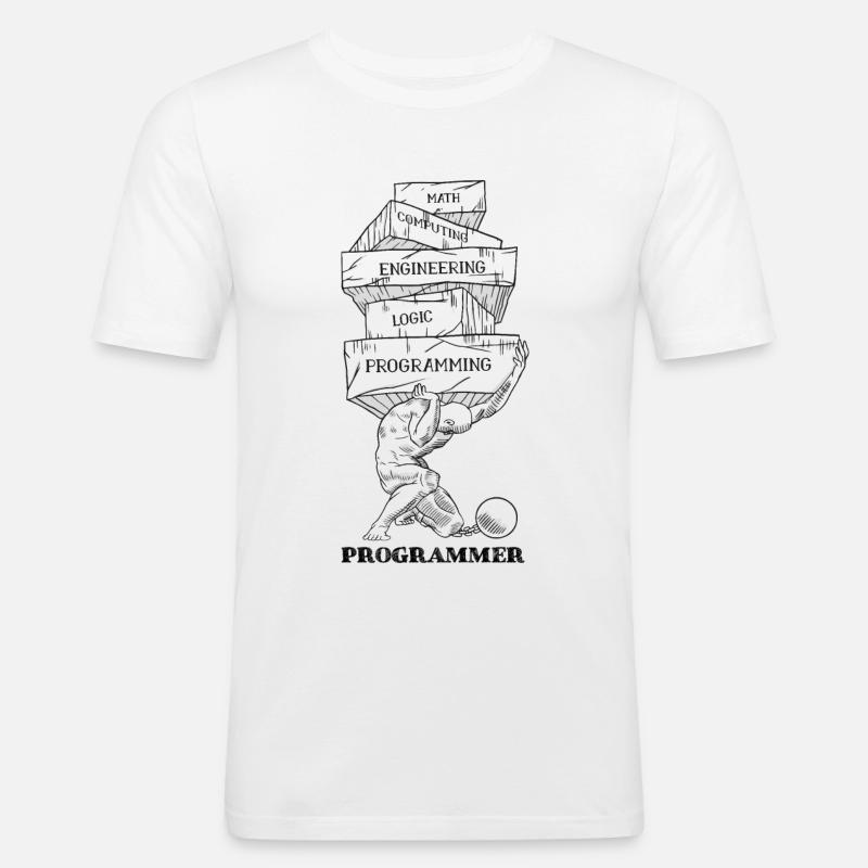 Programmer problems - Men's Slim Fit T-Shirt - white