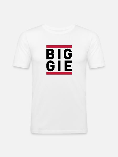 biggie - Men's Slim Fit T-Shirt - white