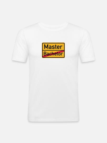 Master - Männer Slim Fit T-Shirt - Weiß
