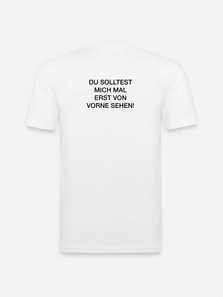 Kleiner Tipp! - Männer Slim Fit T-Shirt - Weiß