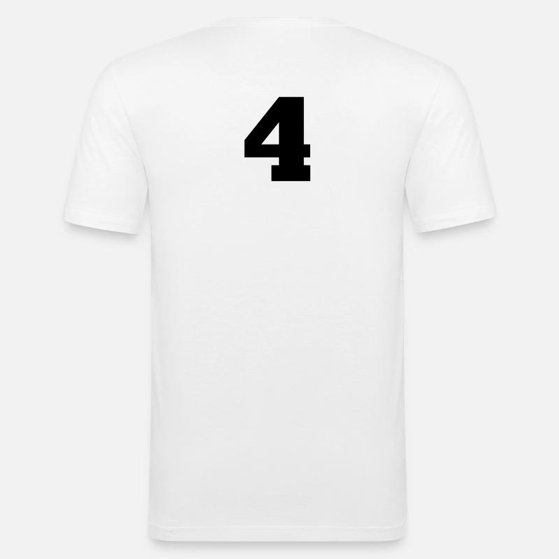 4.4 - Männer Slim Fit T-Shirt - Weiß
