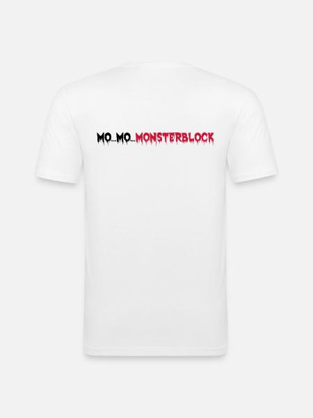 bloc Monster - T-shirt près du corps Homme - blanc