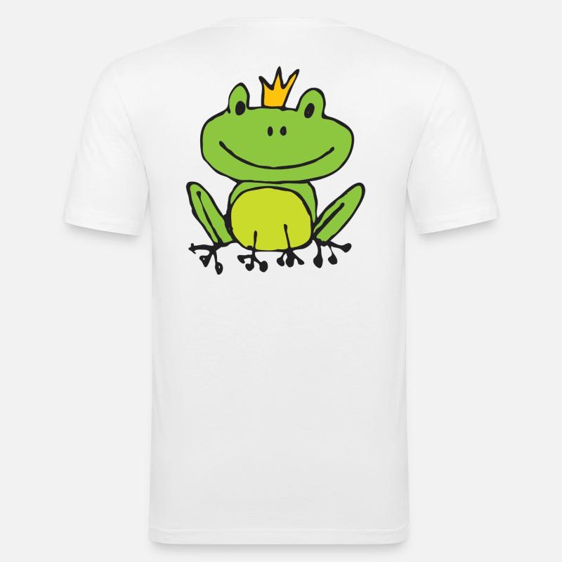 Frosch oder Prinz? - Männer Slim Fit T-Shirt - Weiß