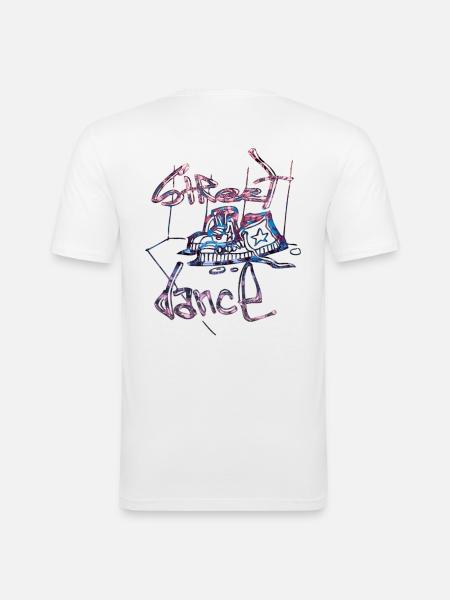 Streetdance - Men's Slim Fit T-Shirt - white