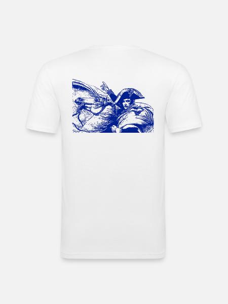 Napoleon Bonaparte - Männer Slim Fit T-Shirt - Weiß