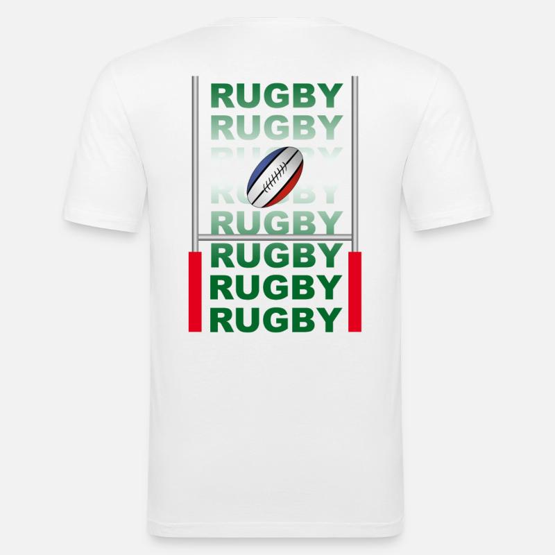 rugby - Men's Slim Fit T-Shirt - white