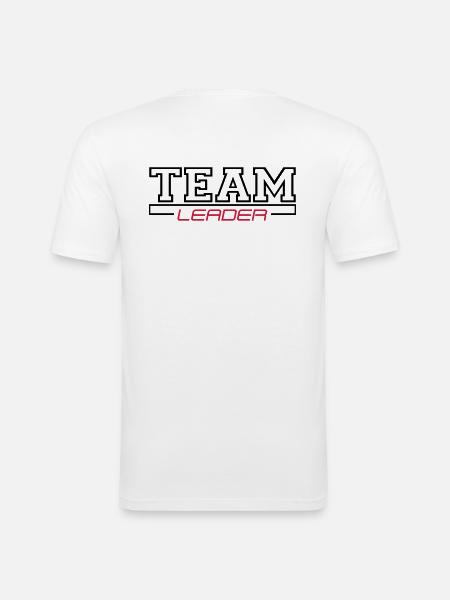 team leader - Men's Slim Fit T-Shirt - white