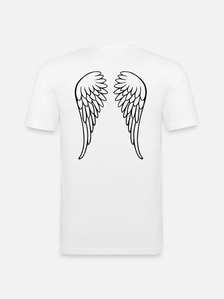 Wings - Men's Slim Fit T-Shirt - white