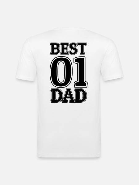 Best Dad - Men's Slim Fit T-Shirt - white