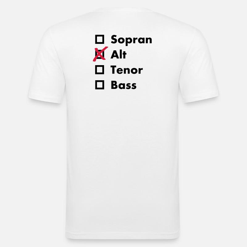 Alt - Männer Slim Fit T-Shirt - Weiß
