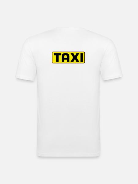 taxi - Men's Slim Fit T-Shirt - white