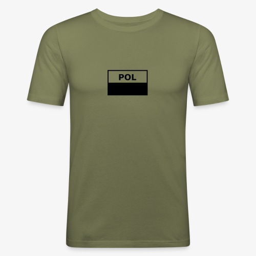 Polska Flaga Taktyczna - Polish Tactical Flag - Slim Fit T-shirt herr