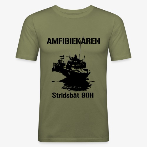 Amfibiekåren - Stridsbåt 90H - Slim Fit T-shirt herr