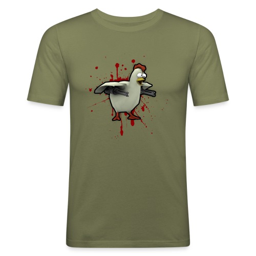 chickenlargeblood - Men's Slim Fit T-Shirt