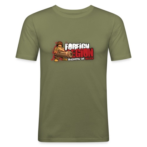 Foreign Legion: Buckets of Blood Red - Men's Slim Fit T-Shirt