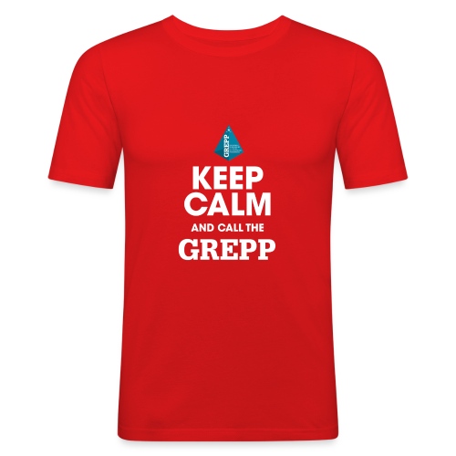 KEEP CALM GREPP png - T-shirt près du corps Homme
