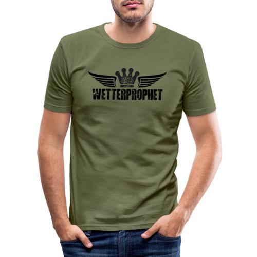 Wetterprophet Logo 2022 Wings black - Männer Slim Fit T-Shirt