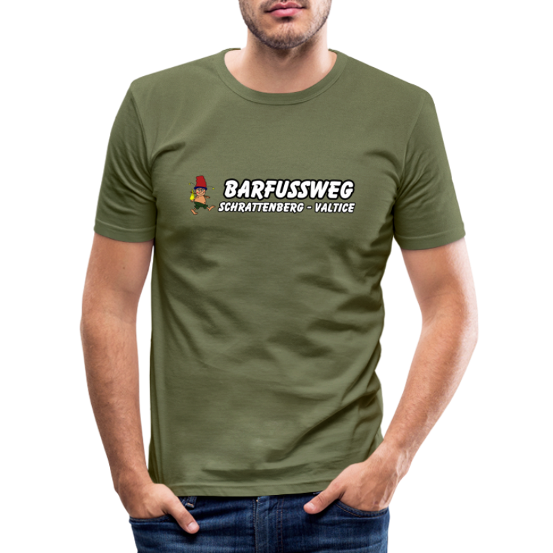 Barfussweg - Männer Slim Fit T-Shirt