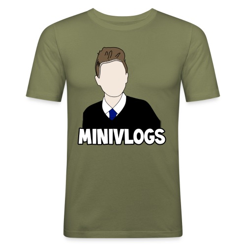 MiniVlogs V-Neck T-Shirt - Men's Slim Fit T-Shirt