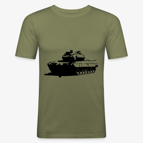 Leopard 2 Kampfpanzer - Stridsvagn 122 - Slim Fit T-shirt herr