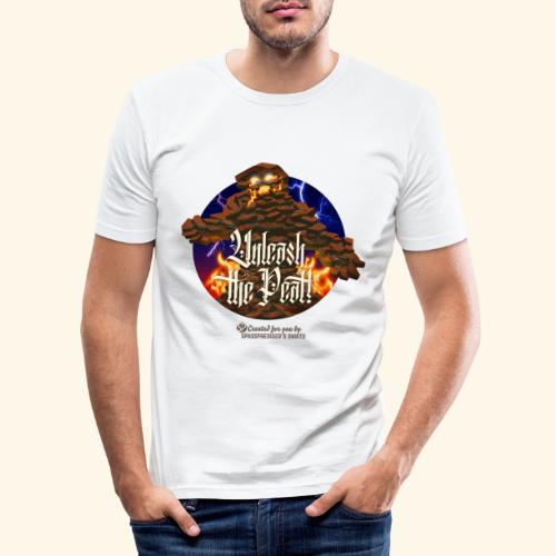 Whisky T-Shirt Design Torfmonster - Männer Slim Fit T-Shirt