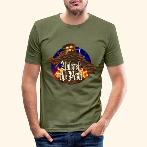 Whisky T-Shirt Design Torfmonster - Männer Slim Fit T-Shirt
