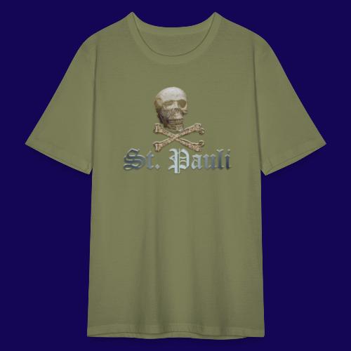 St. Pauli (Hamburg) Piraten Symbol mit Schädel - Männer Slim Fit T-Shirt