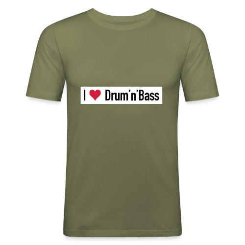 I love Drum'n'Bass Original T-Shirt - Männer Slim Fit T-Shirt