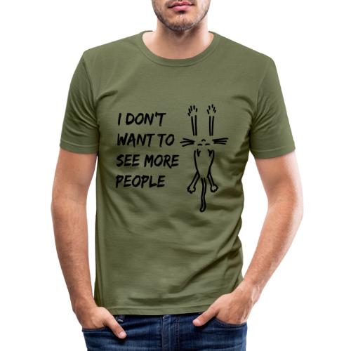 No more people - Men's Slim Fit T-Shirt