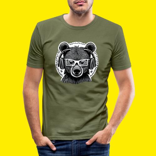 Bear Music - Men's Slim Fit T-Shirt