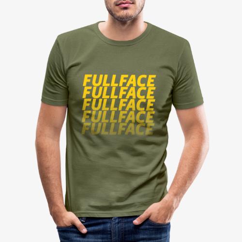 FULLFACE #1 yellow - Männer Slim Fit T-Shirt