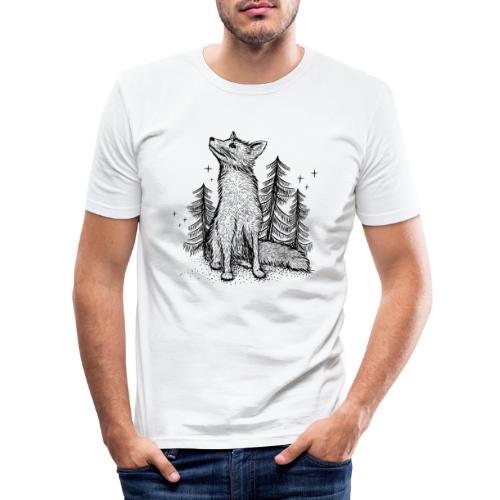 FUCHS IM WALD - Männer Slim Fit T-Shirt