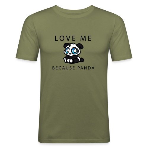 Fanartikel: Panda-Love - Männer Slim Fit T-Shirt