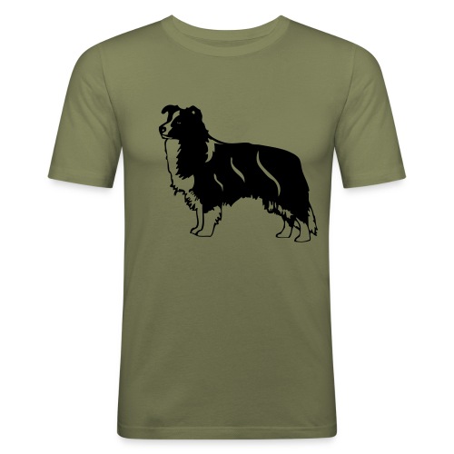 collie - www.dog-power.nl - Mannen slim fit T-shirt