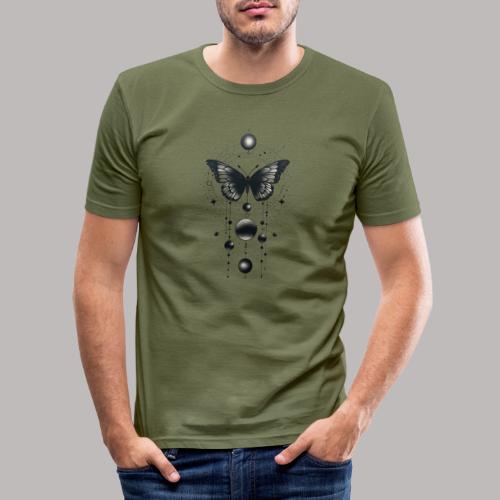 Schmetterling Tattoo - Männer Slim Fit T-Shirt