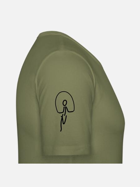 iYpsilon Rope-Skipping - Männer Slim Fit T-Shirt - Khaki Grün