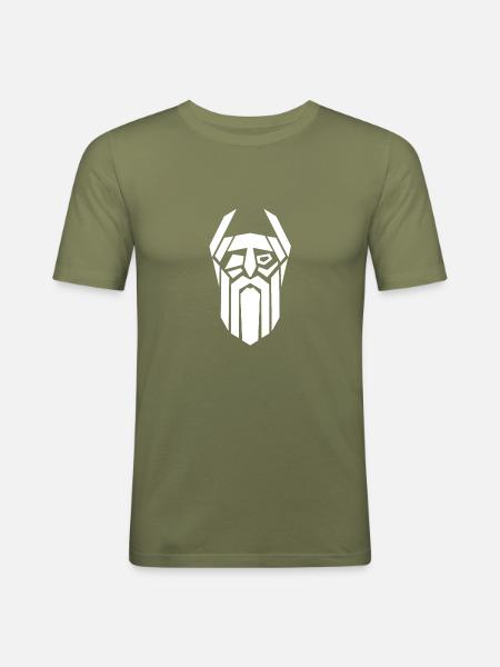 VOTAN VEKTOR - Männer Slim Fit T-Shirt - Khaki Grün