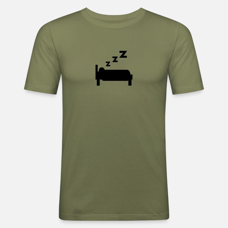 sonno - Maglietta aderente da uomo - verde kaki